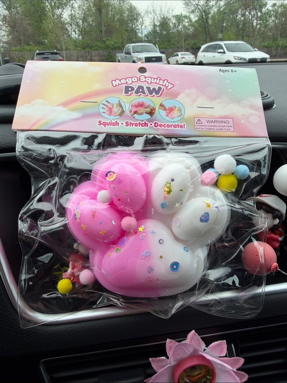 Paw Kids Sensory Toy - Pink & White